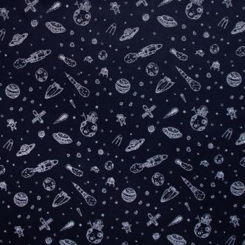 Preview: Sakura Softshell Weltall auf Dunkelblau by Swafing mit Reflektoroptik